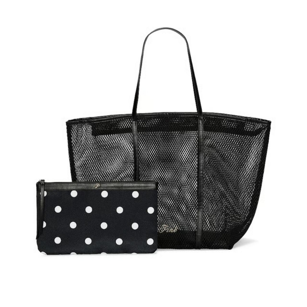 Victoria's Secret PINK Mesh Tote and Pouch Set